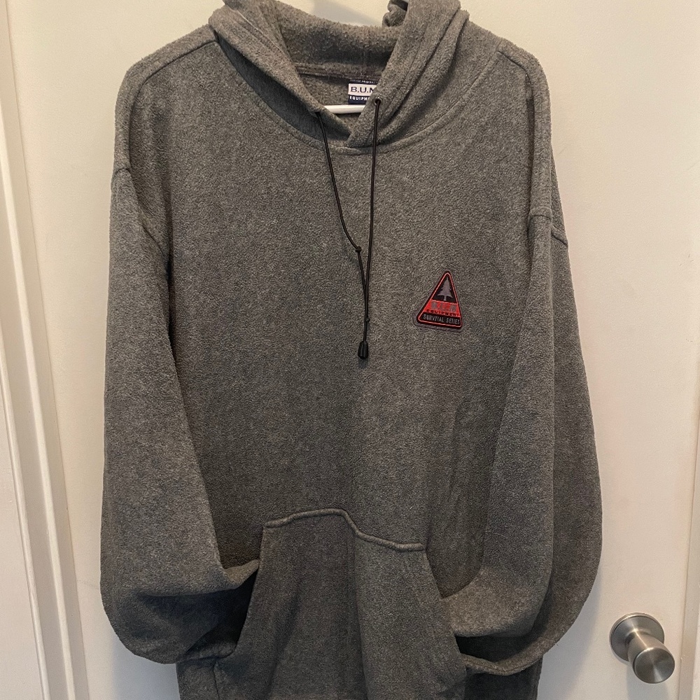 B.U.M Equipment Survival Series Long Sleeve Fleece Hoodie, Men's Large